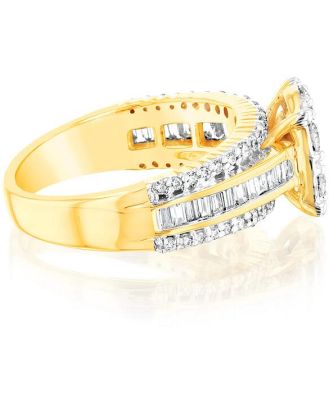 Luminesce Lab Grown 10ct Yellow Gold Ring in 1.25 Carat Diamond, M