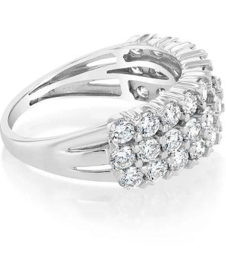 Luminesce Lab Grown 2 Carat Diamond Ring in Sterling Silver