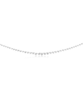 Luminesce Lab Grown 3 Carat Diamond Necklace in 9ct White Gold