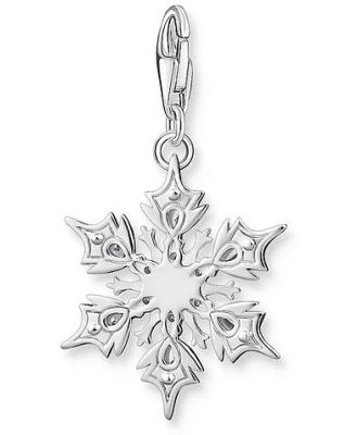 Thomas Sabo Sterling Silver Charm Club Snow Crystal Charm