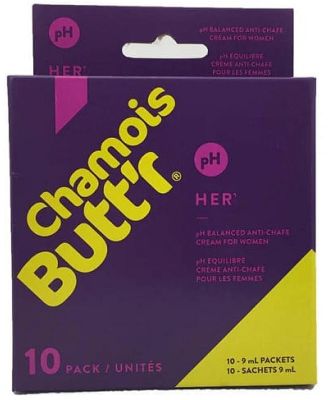 Chamois Buttr Her - Non-Greasy Cycling Lubricant & Chamois Cream - 10