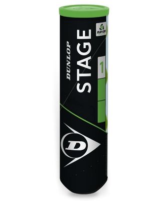 Dunlop Stage 1 Green Tennis Ball - 4 Ball Tin