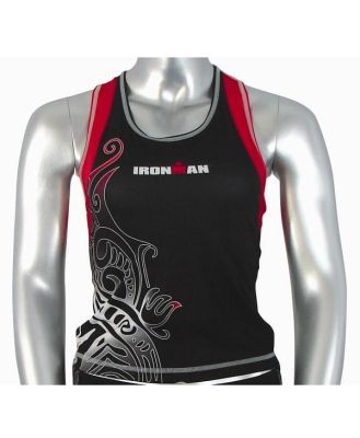 Ironman Womens Tri Top - Black/Red