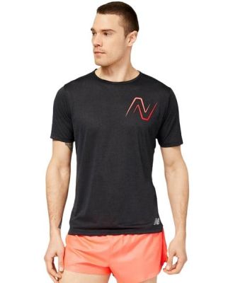 New Balance Impact Run Mens Graphic Running T-Shirt