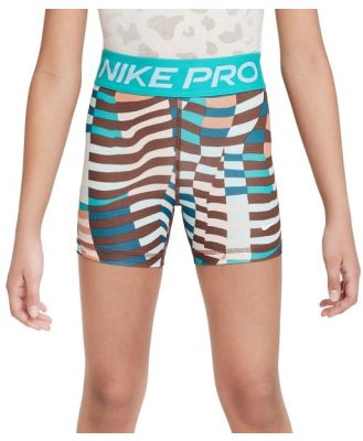 Nike Dri-Fit 3 Inch All Over Print Kids Girls Training Shorts