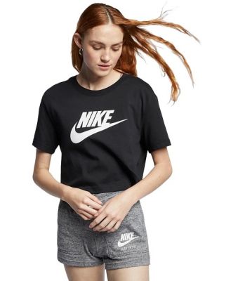 Nike Sportswear Essential Logo Womens Cropped T-Shirt