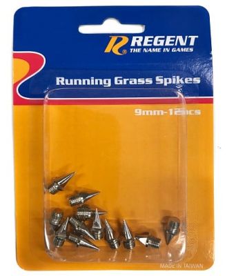 Regent Track & Field Running Replacement 9mm Grass Spikes - 12 Pack