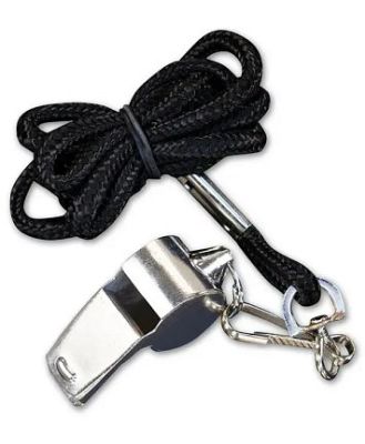 Sherrin Metal Whistle With Lanyard