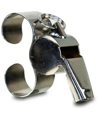 Sherrin Metal Whistle With Finger Grip
