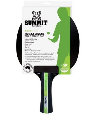 Summit Forza 3 Star Table Tennis Bat