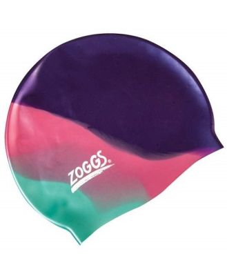 Zoggs Junior Multi-Colour Silicone Kids Swimming Cap