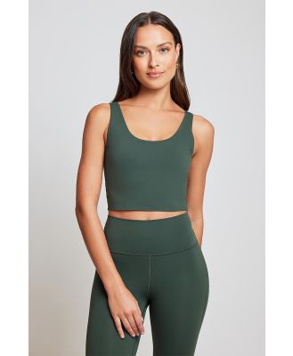 Stylerunner Adaption Cropped Tank Forest Green