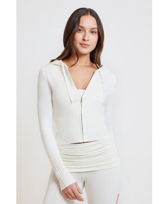 Stylerunner Plie Knit Hoodie Marshmallow