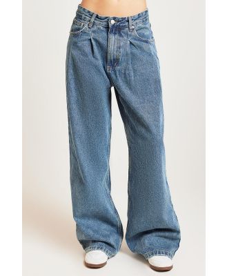 Bayse Taylor Mid Rise Baggy Jean Memphis Blue