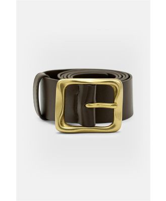 Brie Leon Everyday Belt Chocolate/Gold