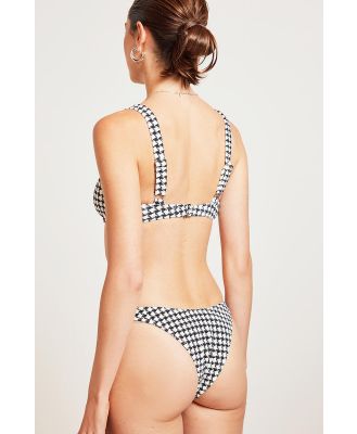 Elce Swim Escape Cheeky Bikini Bottom Houndstooth