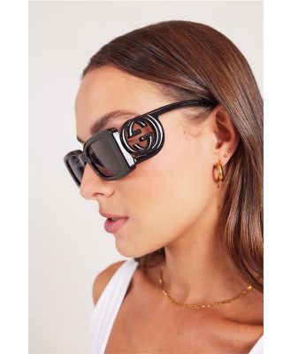 Gucci Rectangular Frame Sunglasses Black