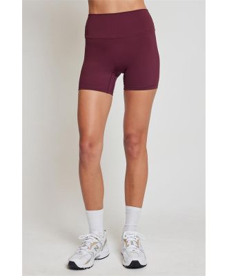 Leelo Sculpt Bike Shorts Cherry Cola