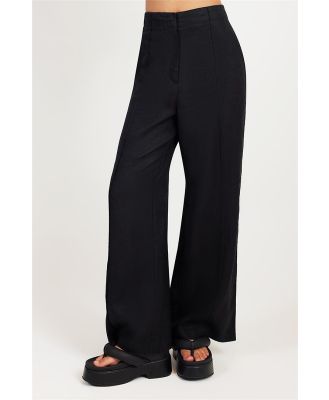 Nude Lucy Amani Tailored Linen Pant Black