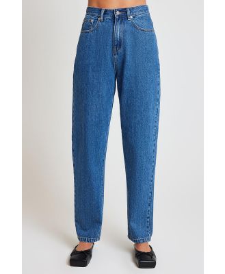 Nude Lucy Organic Mom Jean Vintage Blue