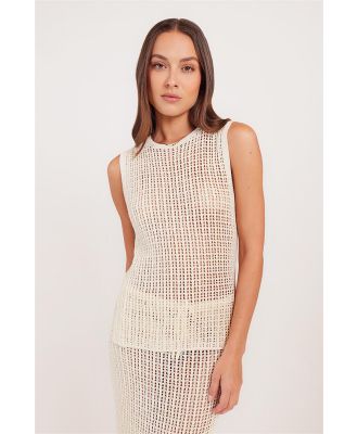 Nude Lucy Tesni Crochet Tank Natural