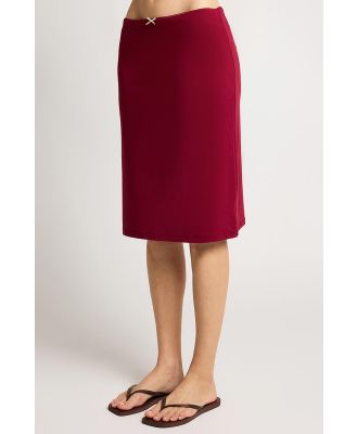 Ode Bobby Pencil Skirt Cherry