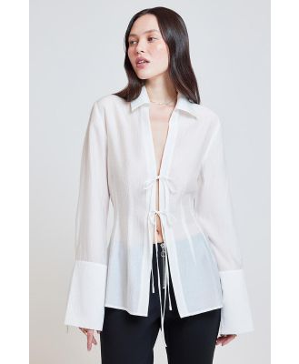 Ode Robin Organzia Blouse Soft White