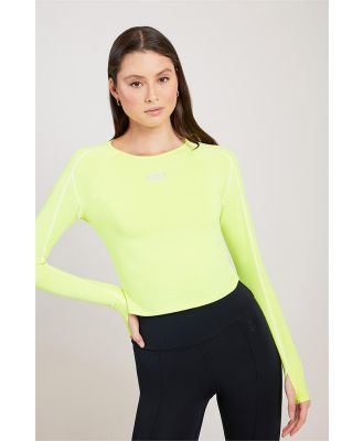 P.E Nation Del Mar Long Sleeve Top Safety Yellow
