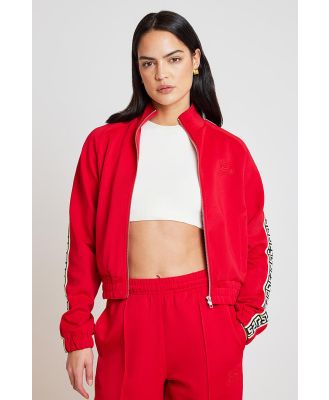 Something Very Special Geo Track Jacket Red