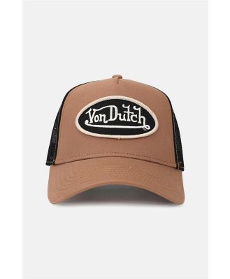 Von Dutch Twill Trucker Cap Taupe-Black