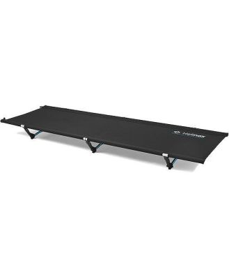 Helinox Cot One Long Camp Stretcher Bed - Black with Blue Frame