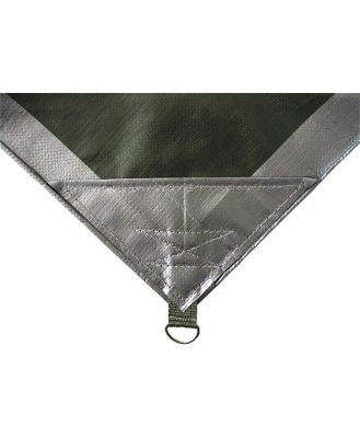 Outdoor Connection Durarig Tarpaulin - Silver/Green - 20x24 - 6M x 7.3M