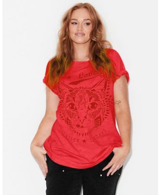 17 Sundays - Cat Tee   Red - Tops (Red) Cat Tee - Red