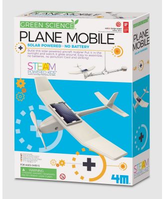 4M - 4M   Eco Engineering   Solar Plane Mobile - Educational & Science Toys (White) 4M - Eco Engineering - Solar Plane Mobile