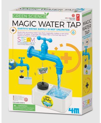 4M - 4M   Green Science   Magic Water Tap - Educational & Science Toys (Blue) 4M - Green Science - Magic Water Tap
