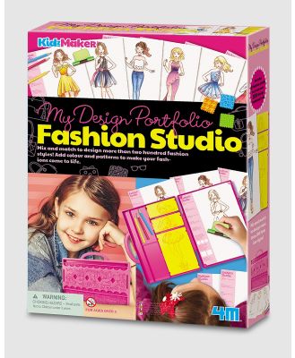 4M - 4M   KidzMaker   My Design Portfolio   Fashion Studio - Arts & Crafts (Multi Colour) 4M - KidzMaker - My Design Portfolio - Fashion Studio