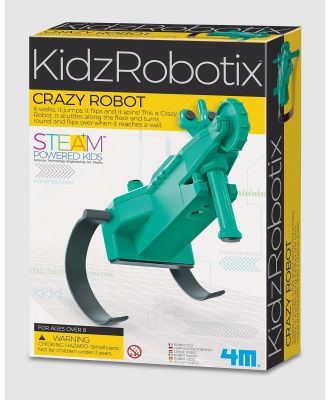 4M - 4M   KidzRobotix   Crazy Robot - Educational & Science Toys (Green) 4M - KidzRobotix - Crazy Robot