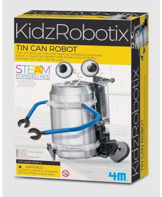 4M - 4M   KidzRobotix   Tin Can Robot - Educational & Science Toys (Multi Colour) 4M - KidzRobotix - Tin Can Robot