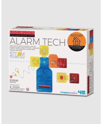 4M - 4M   Logiblocs   Alarm Tech - Educational & Science Toys (Multi Colour) 4M - Logiblocs - Alarm Tech
