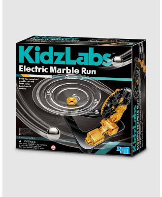 4M - KidzLabs   Electric Marble Run - Educational & Science Toys (Black) KidzLabs - Electric Marble Run