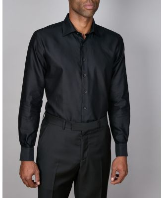 Abelard - Bottone Nero Evening Slim Fit Shirt - Shirts & Polos (BLACK) Bottone Nero Evening Slim Fit Shirt