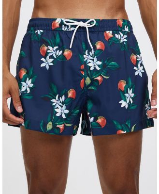 Abercrombie & Fitch - 3 Inch Trunks - Swimwear (Navy Floral) 3-Inch Trunks