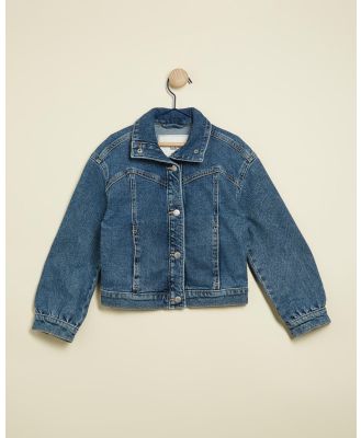 Abercrombie & Fitch - Denim Jacket   Kids Teens - Denim jacket (Medium Wash) Denim Jacket - Kids-Teens