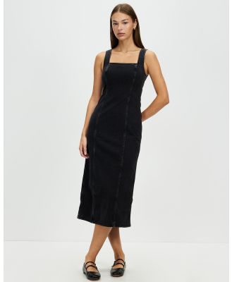 Abercrombie & Fitch - Denim Midi Dress - Dresses (Black Beauty) Denim Midi Dress