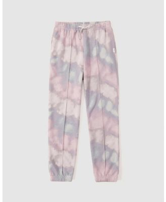 Abercrombie & Fitch - Matchback Dad Pants   Kids - Pants (Blue Dye Effect) Matchback Dad Pants - Kids