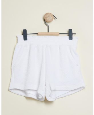 Abercrombie & Fitch - Soft Pull On Shorts   Kids Teens - Shorts (Bright White) Soft Pull-On Shorts - Kids-Teens