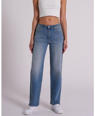 Abrand - 95 Lula Recycled Baggy Jeans - Relaxed Jeans (Mid Vintage Blue) 95 Lula Recycled Baggy Jeans