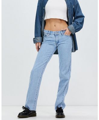 Abrand - 99 Low Straight Jeans - Low Rise (Light Blue) 99 Low Straight Jeans