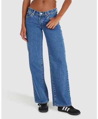 Abrand - 99 Low & Wide Jeans - Low Rise (blue) 99 Low & Wide Jeans