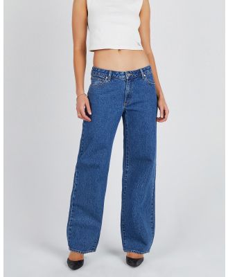 Abrand - 99 Ophelia Baggy Jeans - Relaxed Jeans (Mid Blue) 99 Ophelia Baggy Jeans